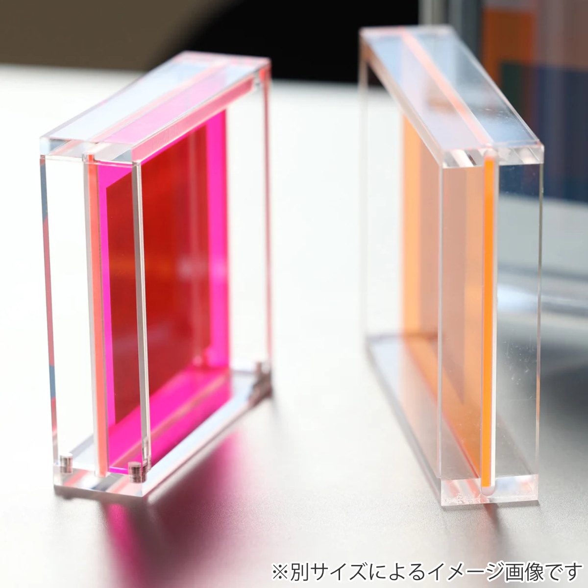 out    ❁ナチュラルシャビーなフォトスタンド❁ magnet フォトフレーム AMS-03 透明 アクリル （ 写真立て フォト