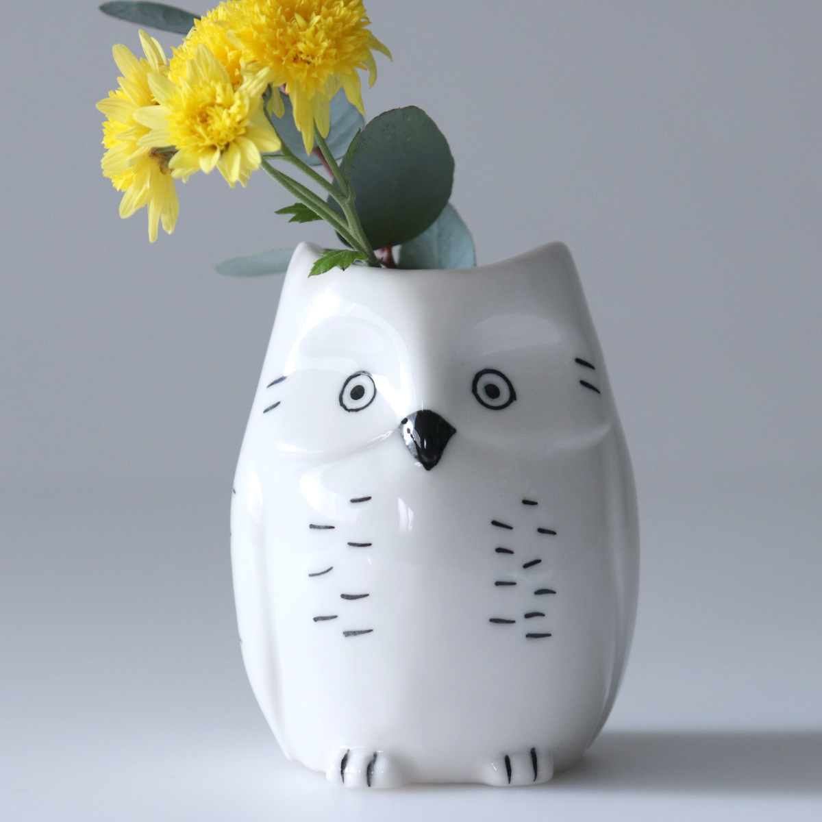 creer（クレエ） 花瓶 シナリー モチーフフラワーベース フクロウ