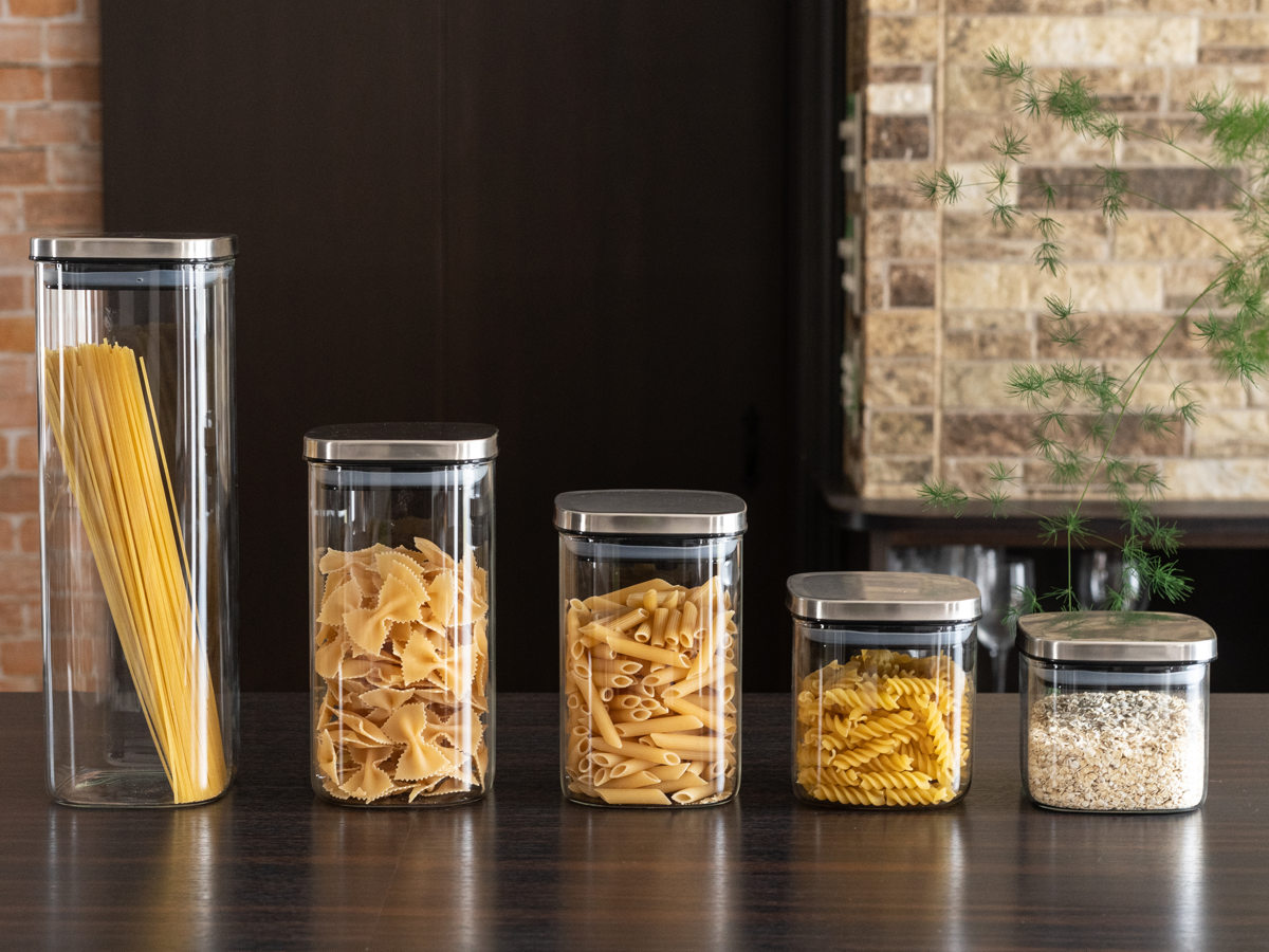 和平フレイズ 保存容器 キッチンアシスト 角型 ガラス キャニスター