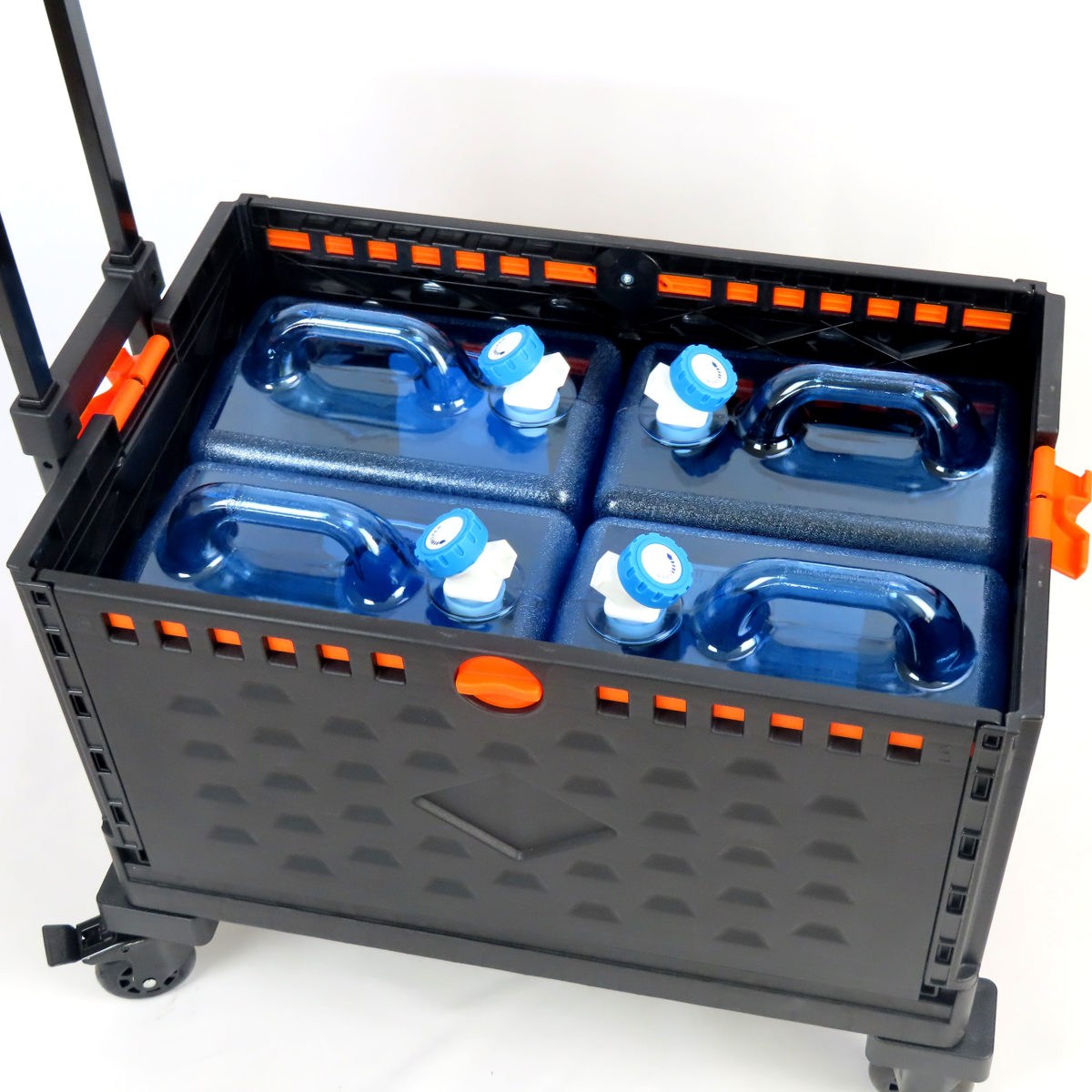 ウォータータンクカート 折りたたみコンテナ 飲料用タンク4個セット