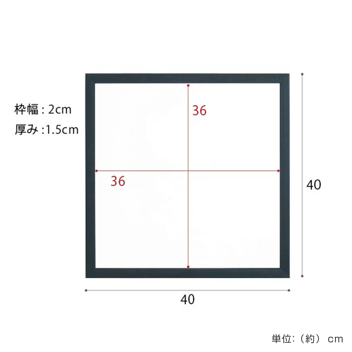 永井興産 ウォールミラー スクエア 40×40cm ONEミラー （ 角型 四角