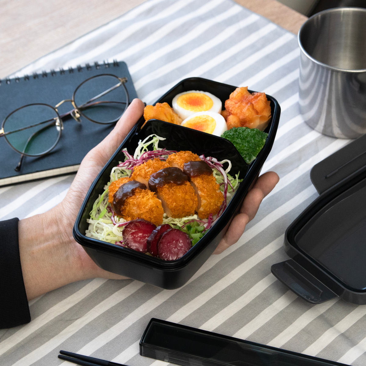 おおもりページ 小森樹脂 弁当箱 750ml〜1000ml 4点ロックドームランチボックス 1段
