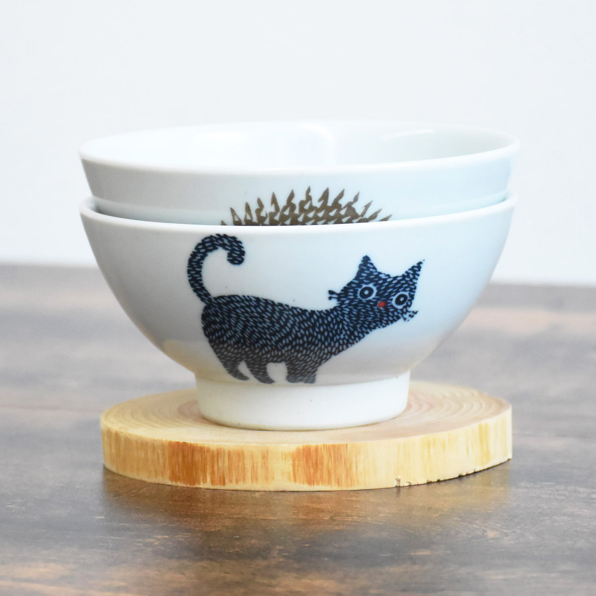 茶碗 Nordic Animals 飯碗 （ 12cm 陶磁器 波佐見焼 日本製 食洗機対応