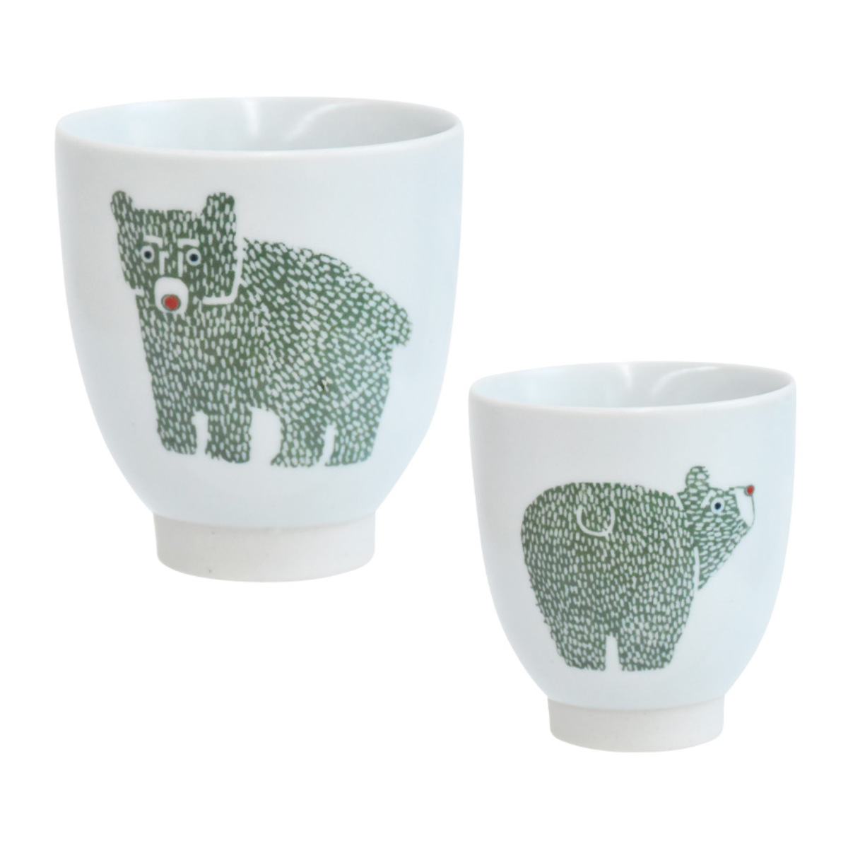 湯呑み Nordic Animals コップ （ 200ml 陶磁器 波佐見焼 日本製 食洗