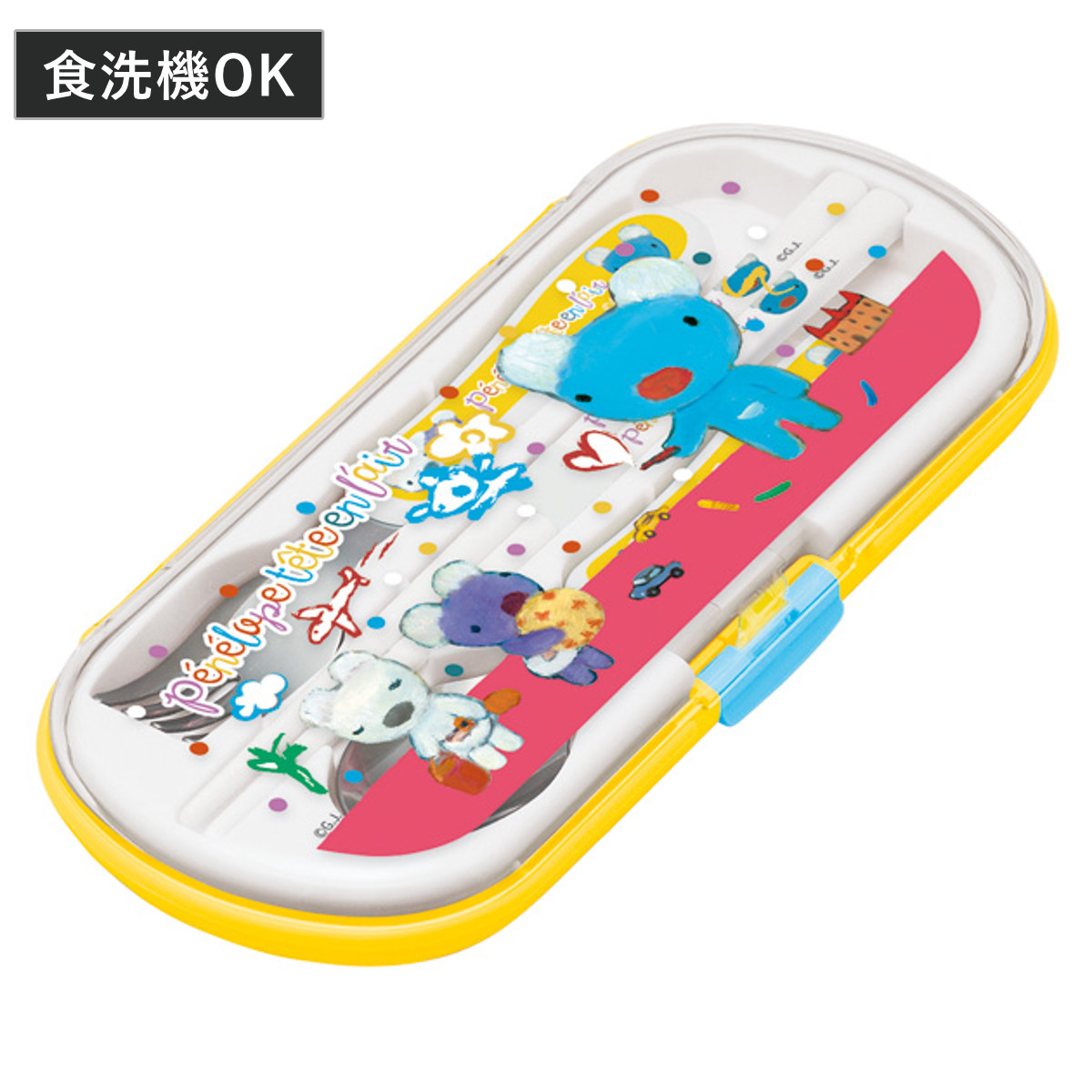 小森樹脂 トリオセット ペネロペ 箸 スプーン フォーク （ カトラリー