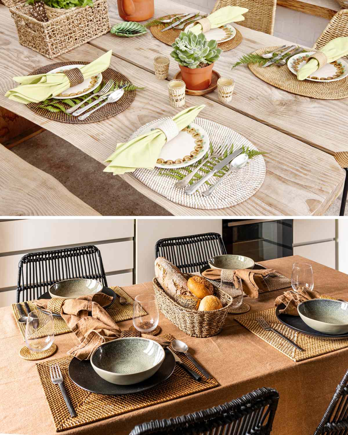 ランチョンマット ラタン プレイスマット オーバル 楕円形