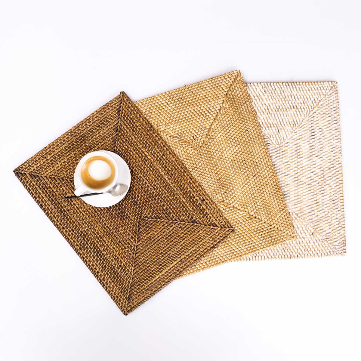 ランチョンマット ラタン プレイスマット レクタングル 長方形