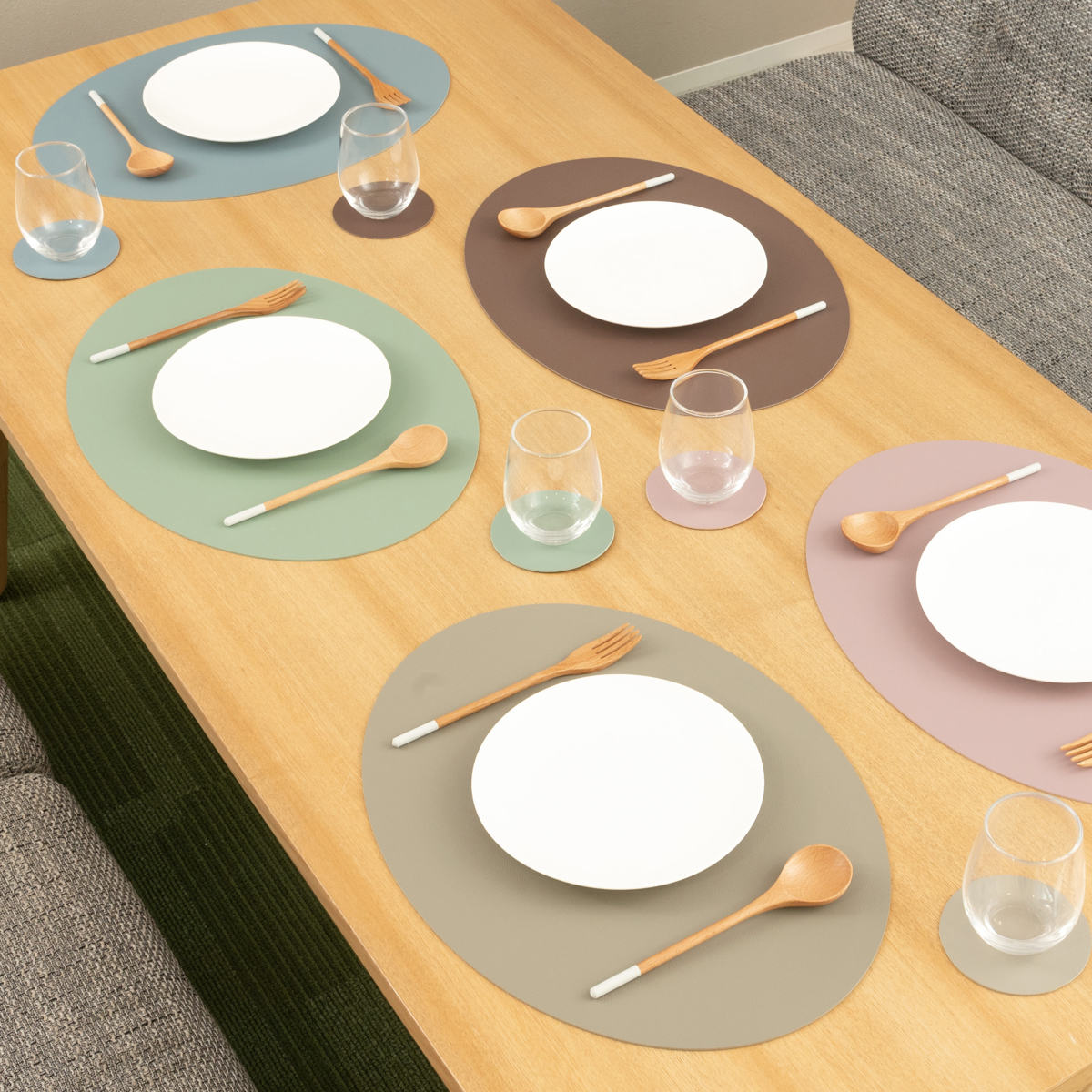 ランチョンマット ziczac トゥーゴー プレイスマット オーバル