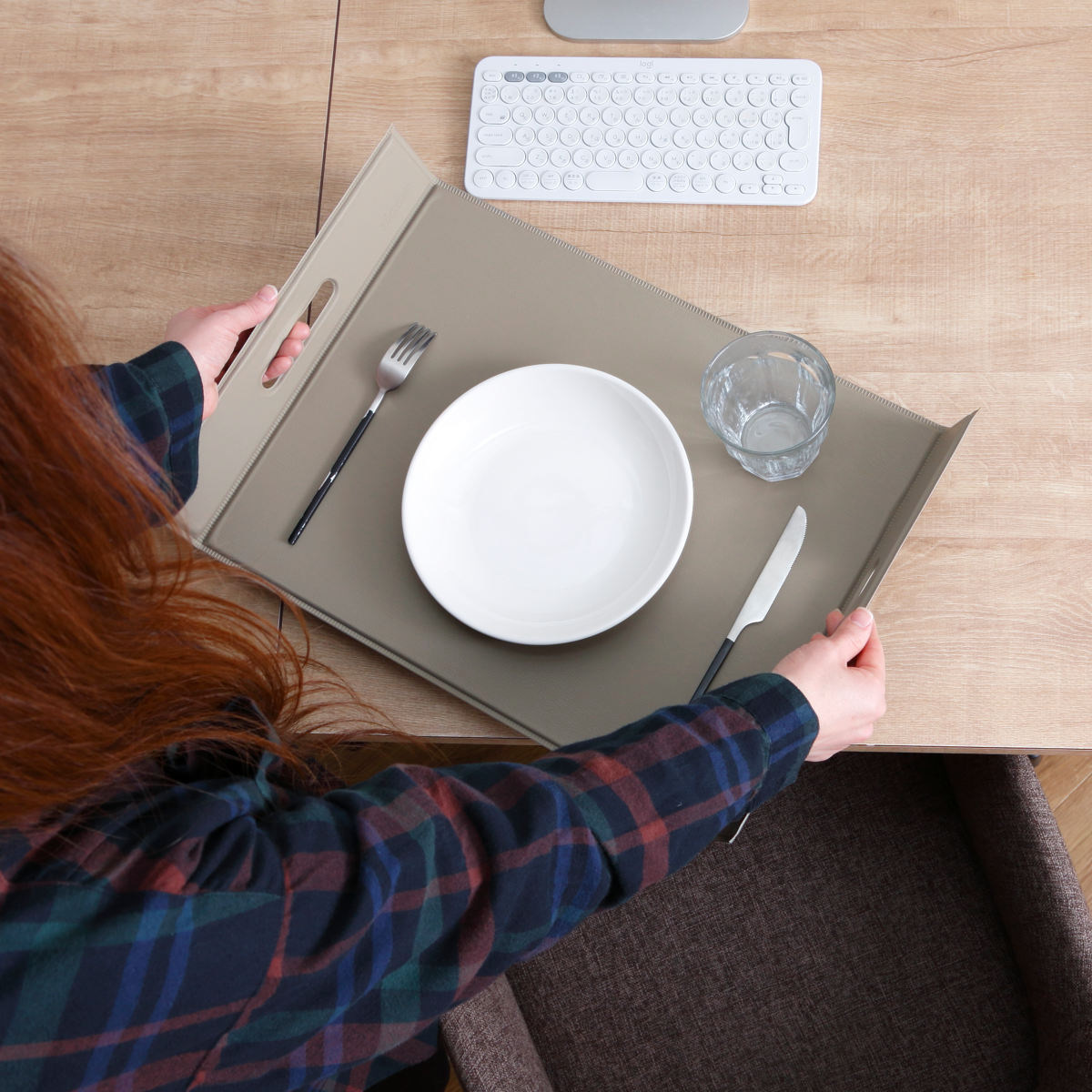 トレー ZICZAC TOGO Foldable Tray Placemat Lサイズ （ お盆 トレイ