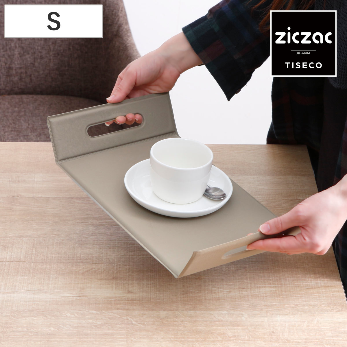 トレー ZICZAC TOGO Foldable Tray Placemat Sサイズ （ お盆 トレイ