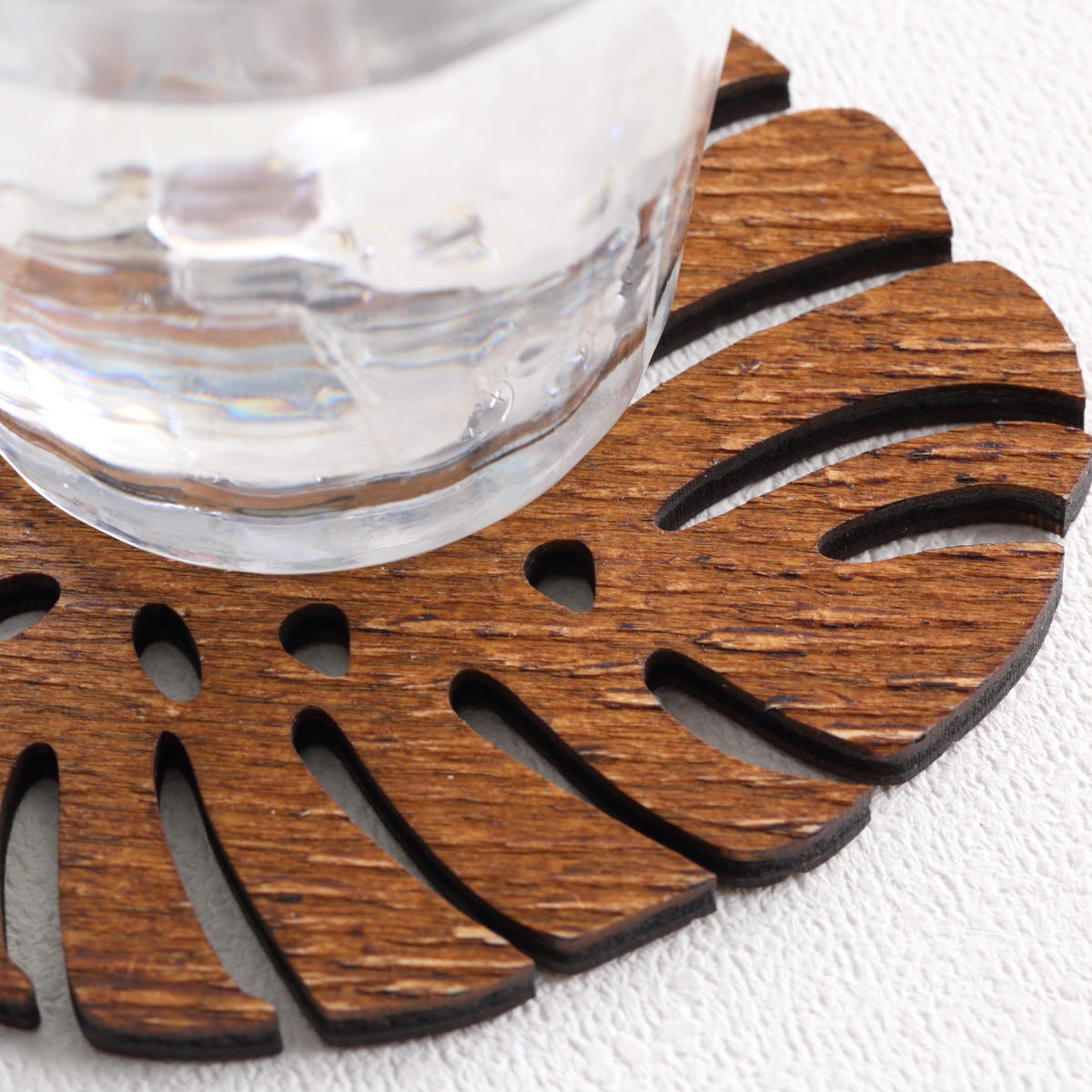 コースター 木製 ZICZAC BIRCH Coaster Monstera （ ジックザック 木製
