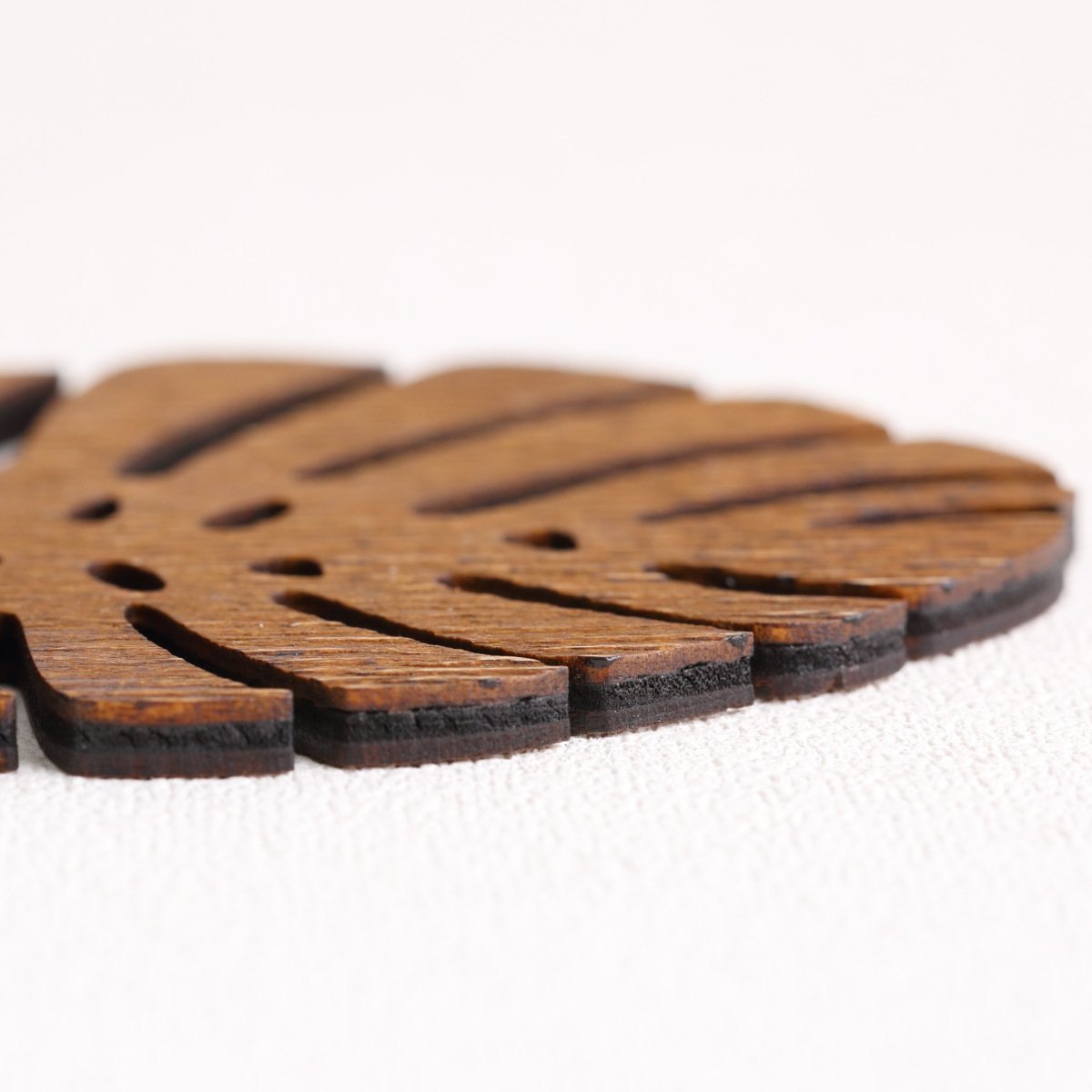 コースター 木製 ZICZAC BIRCH Coaster Monstera （ ジックザック 木製