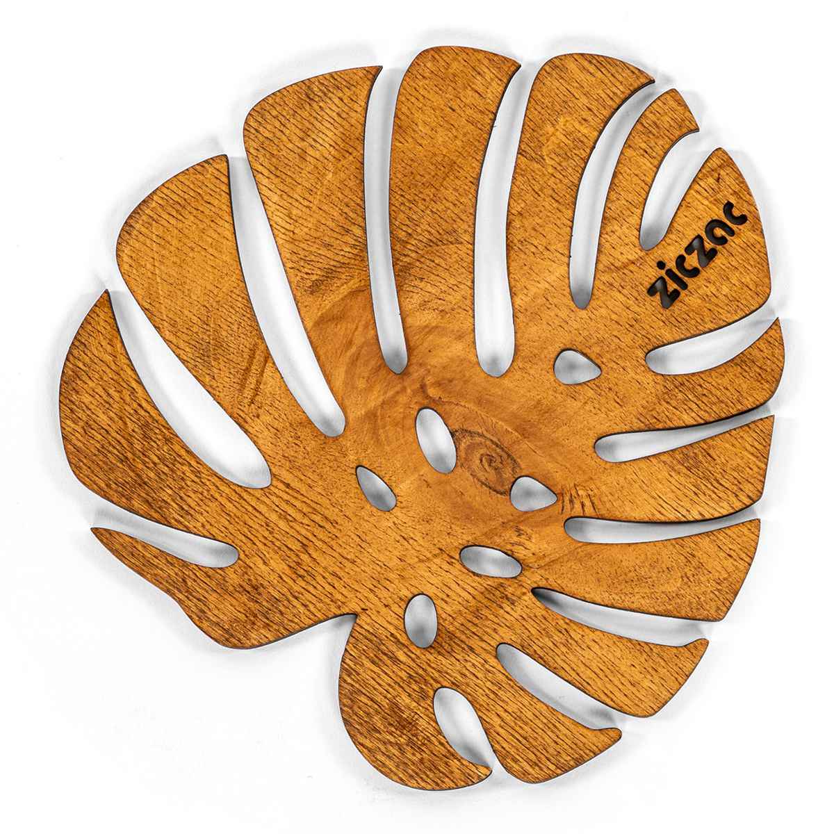なべしき 鍋敷き 木製 ZICZAC BIRCH Trivet Monstera （ ジックザック 木製鍋