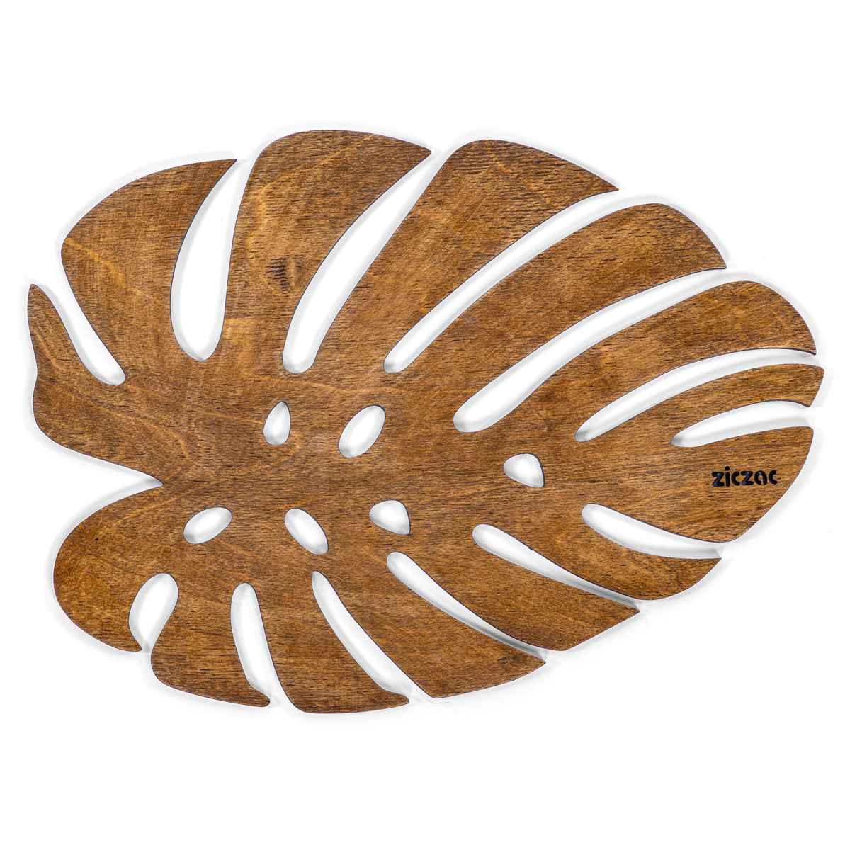 ランチョンマット 木製 ZICZAC BIRCH Placemat Monstera