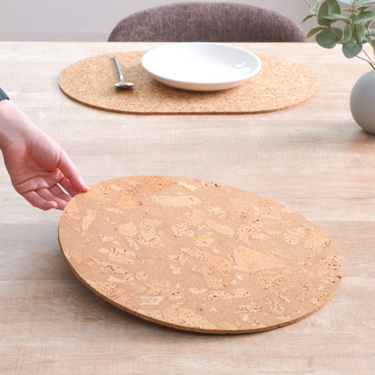 ランチョンマット コルク ZICZAC QUERCO Round 円形 （ ランチマット