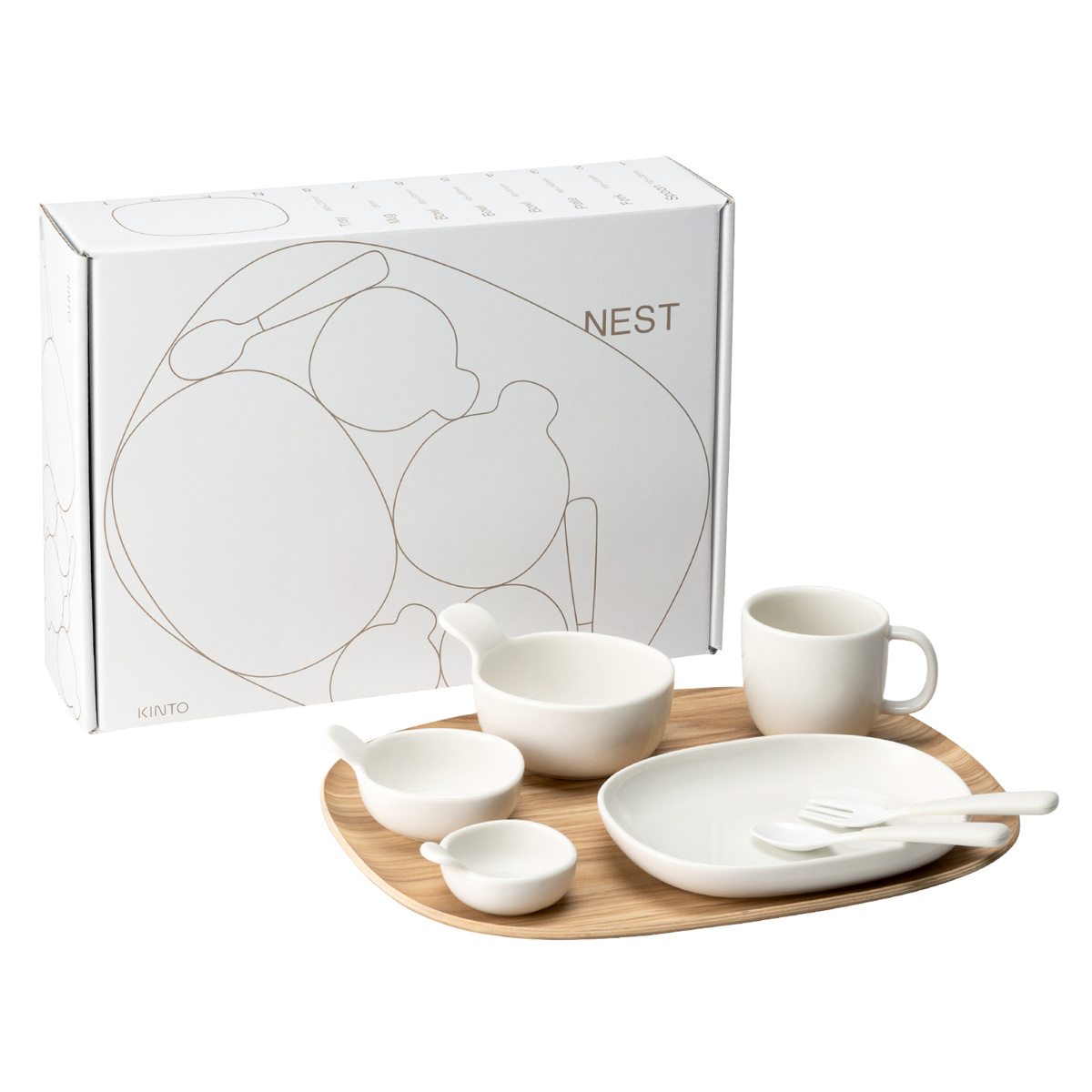KINTO（キントー） NEST 8pcs セット （ 電子レンジ対応 食洗機対応