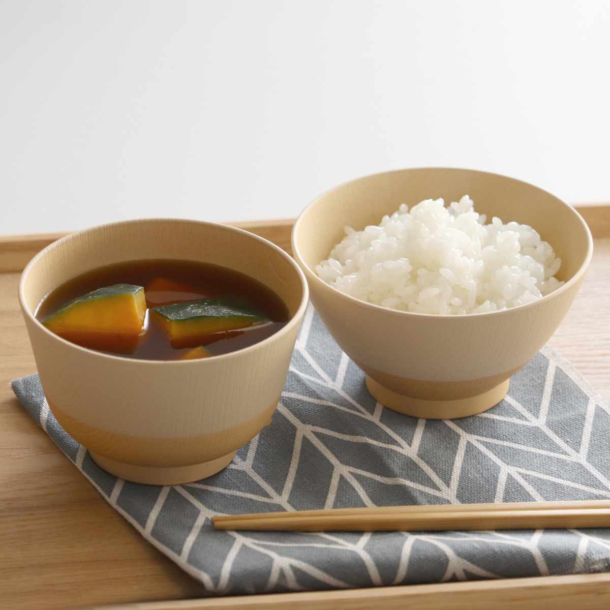 茶碗 やさしい彩り 抗菌 飯椀 汁椀 2個入 （ 330ml 350ml 日本製 電子