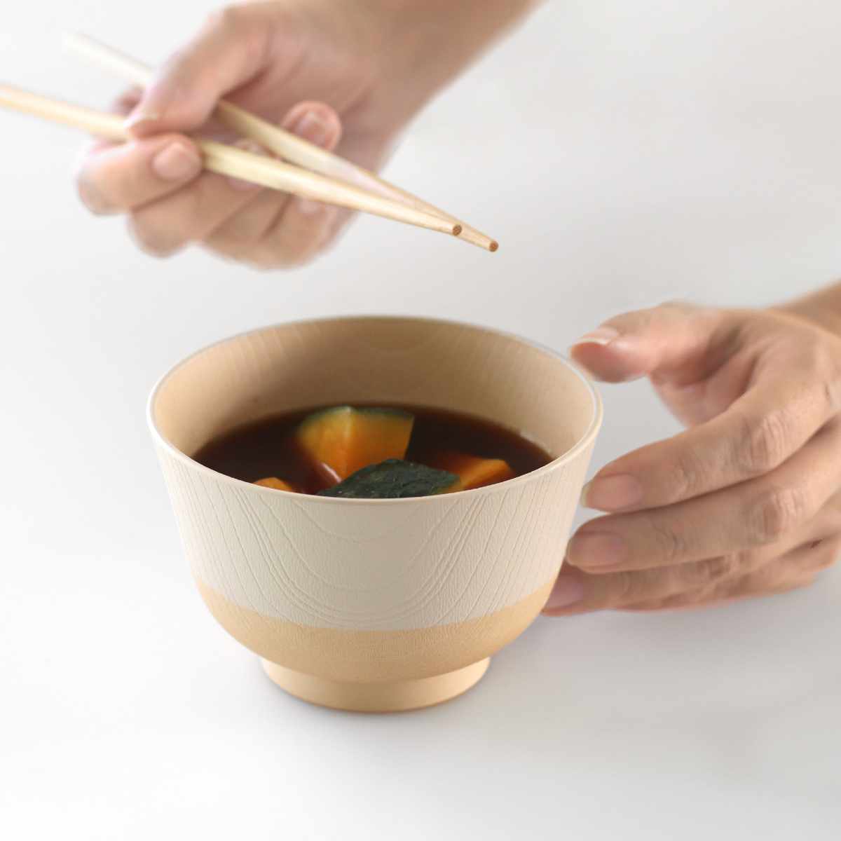 茶碗 やさしい彩り 抗菌 飯椀 汁椀 2個入 （ 330ml 350ml 日本製 電子