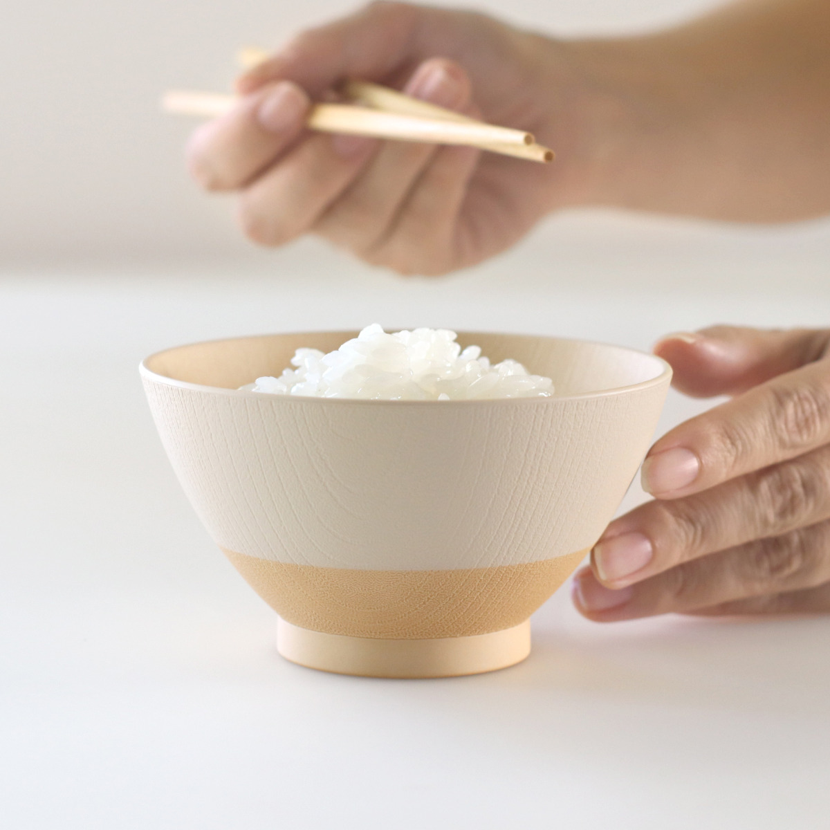 飯茶碗 藍花 飯碗 12.5cm 渋とびかんな 陶器 波佐見焼 （ 食洗機対応 電子