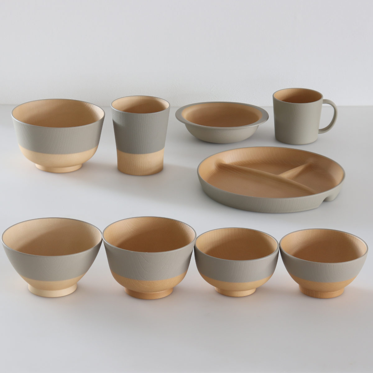 茶碗 12cm やさしい彩り 抗菌 飯椀 同色5個セット （ 日本製 電子