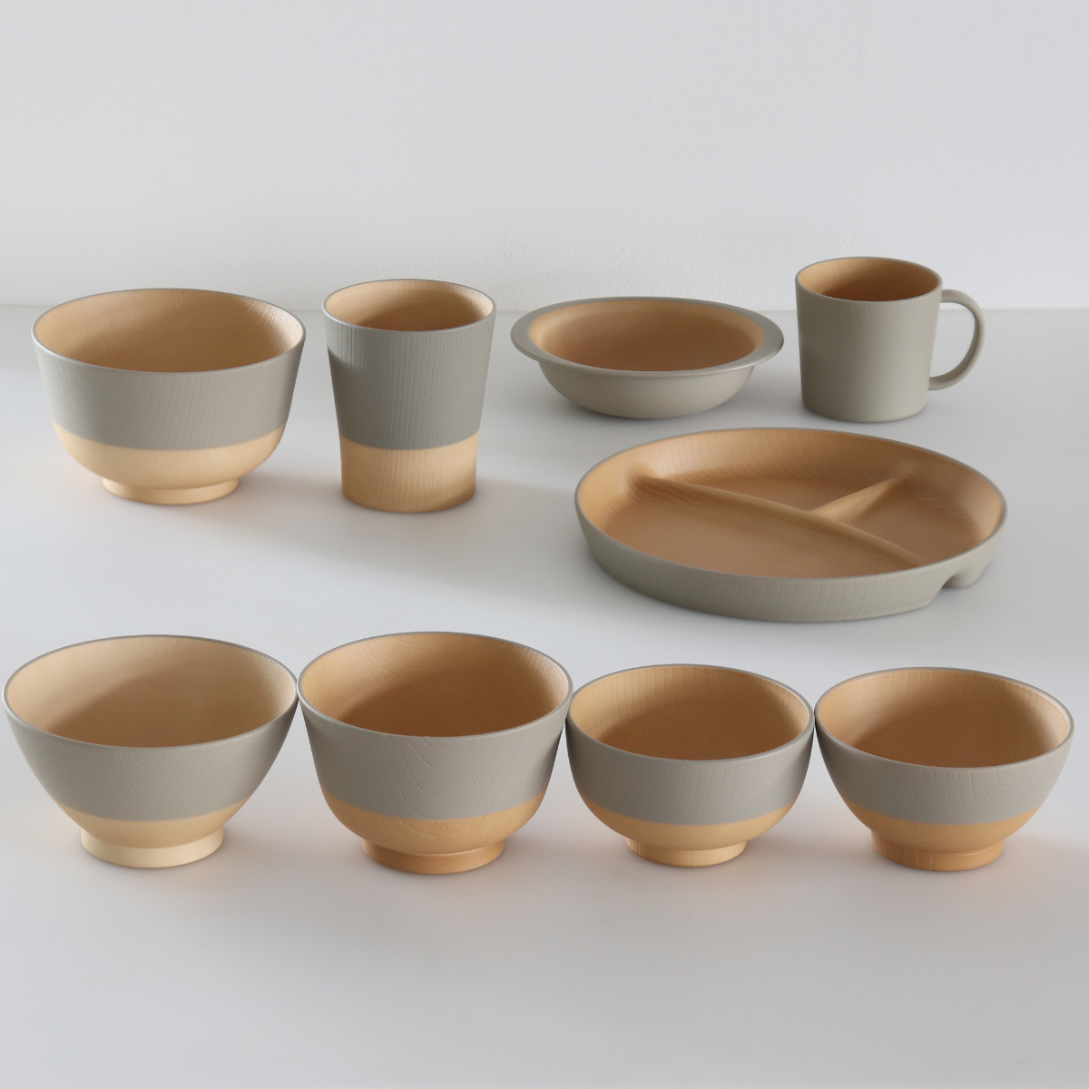 茶碗 10.5cm やさしい彩り 抗菌 キッズ 飯椀 同色5個セット （ 日本製