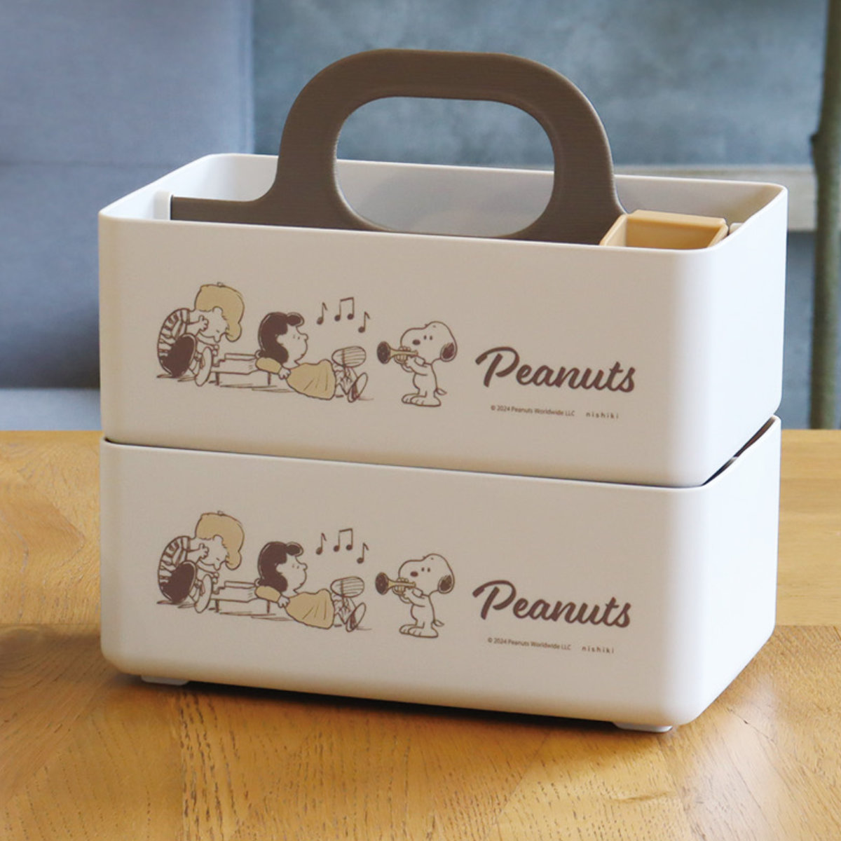 錦化成 収納ボックス ミニモッテケース スヌーピー 小物入れ 幅20.7