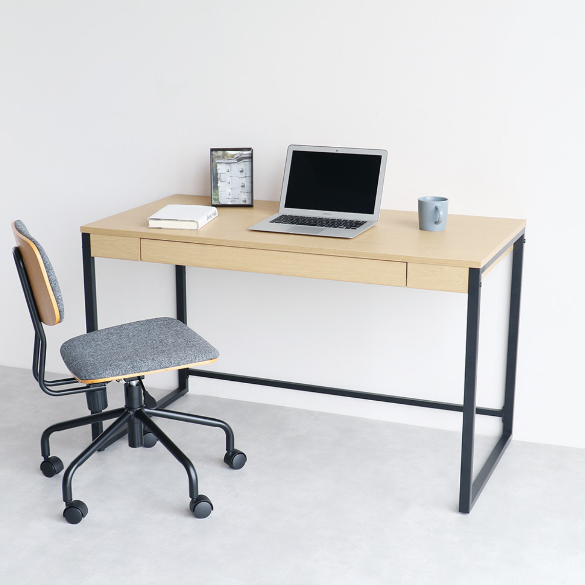 SIMPLE　ワークデスク ワークデスク 幅120cm 引出し付 Simple Desk （ デスク 机 シンプル