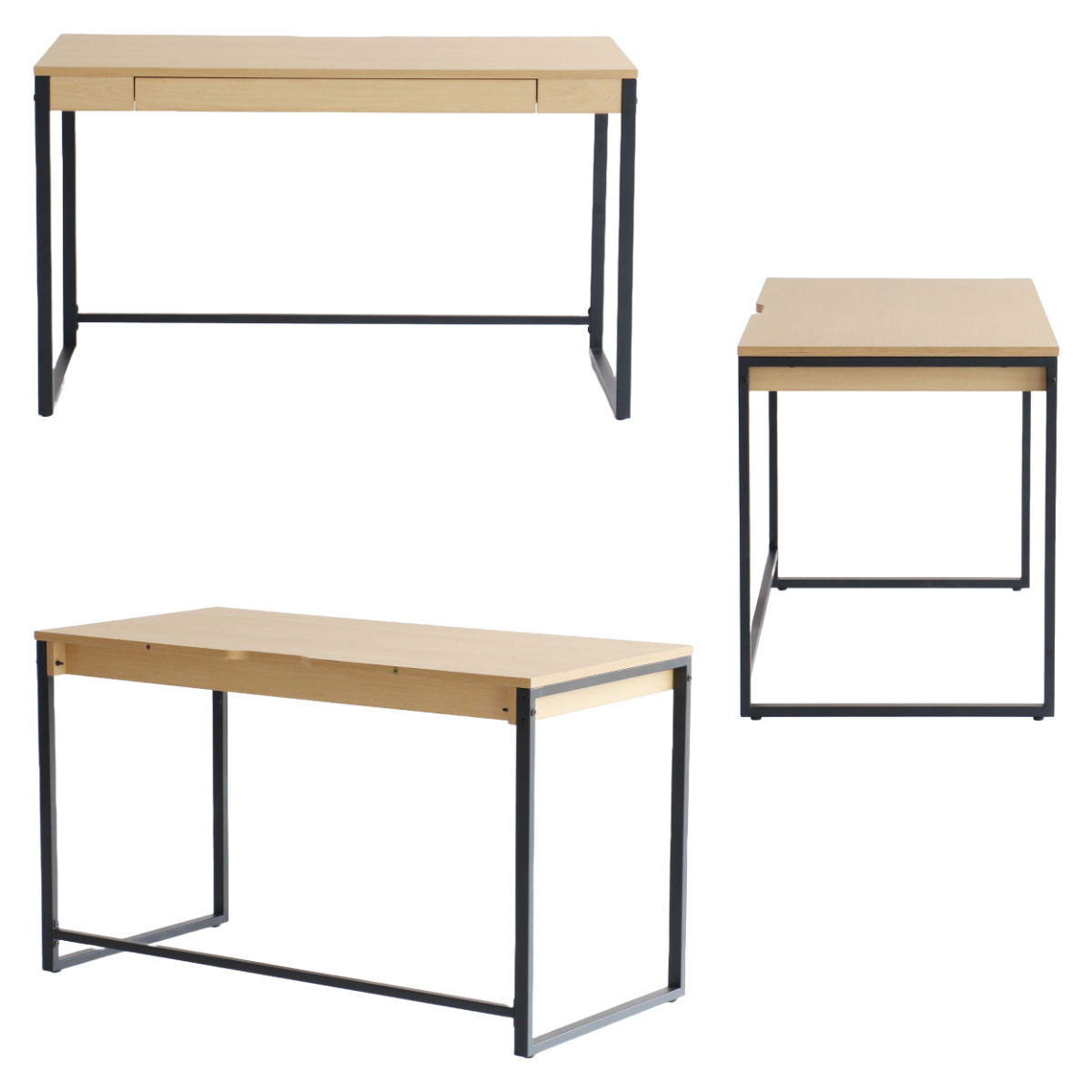 ワークデスク 幅120cm 引出し付 Simple Desk （ デスク 机 シンプル