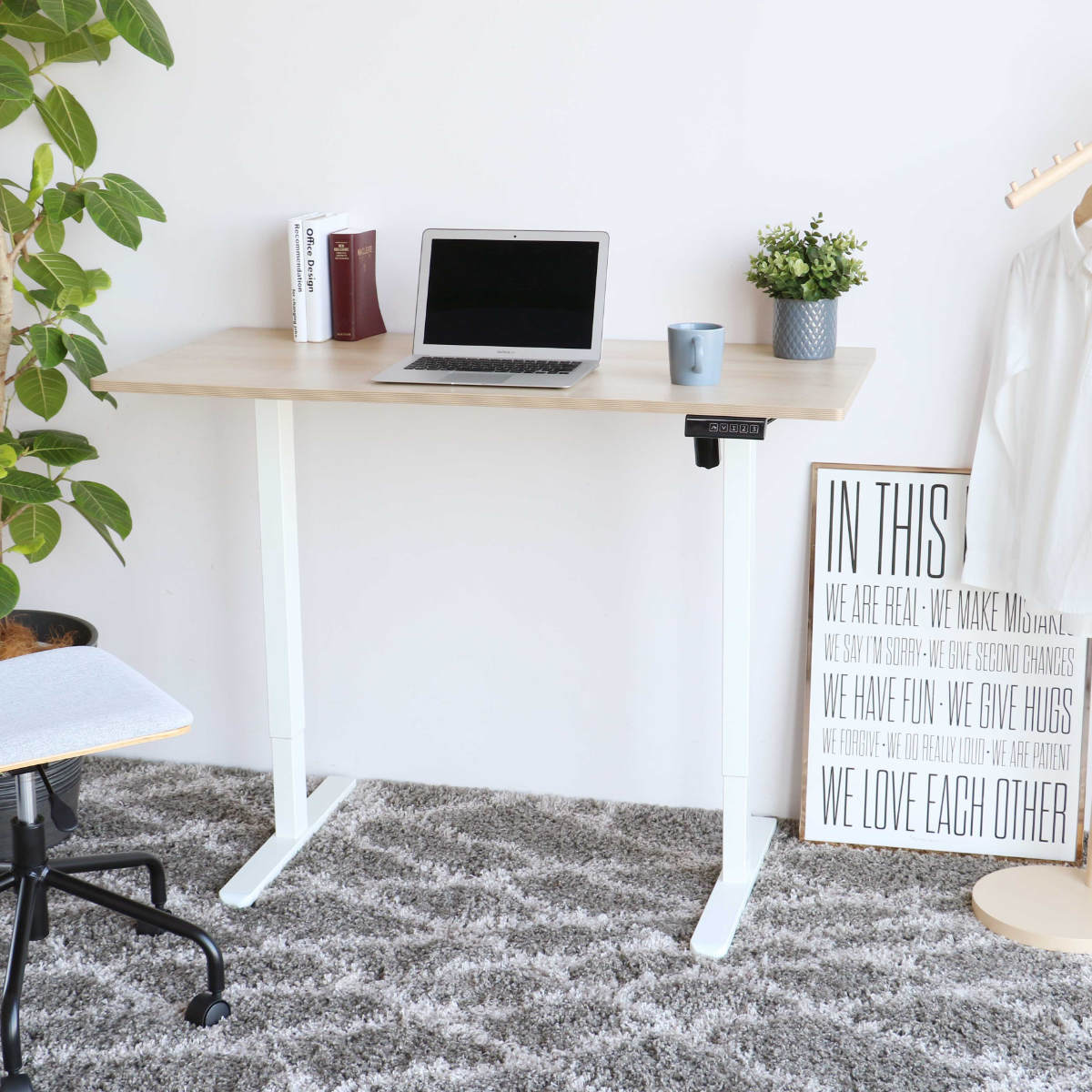 ❤️電動昇降デスク❤️ 高さ調整72-118cm 上下昇降デスク　120×60 電動昇降デスク 幅120×奥行60×高さ72〜118cm （ 昇降デスク 高さ調節