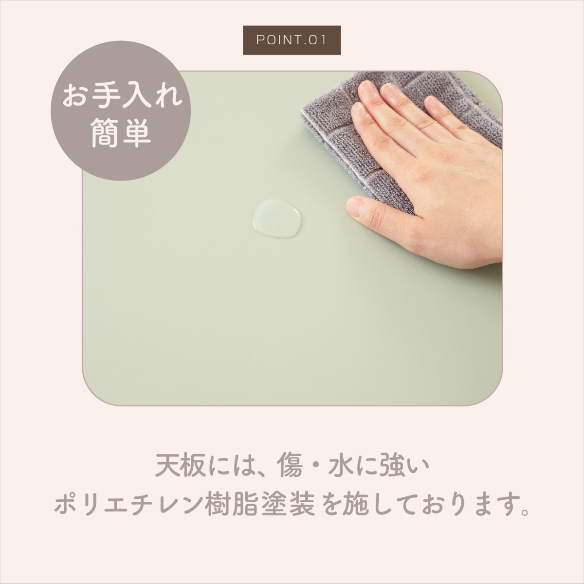 不二貿易（Fuji Boeki） ローテーブル 幅60cm 折りたたみ くすみカラー