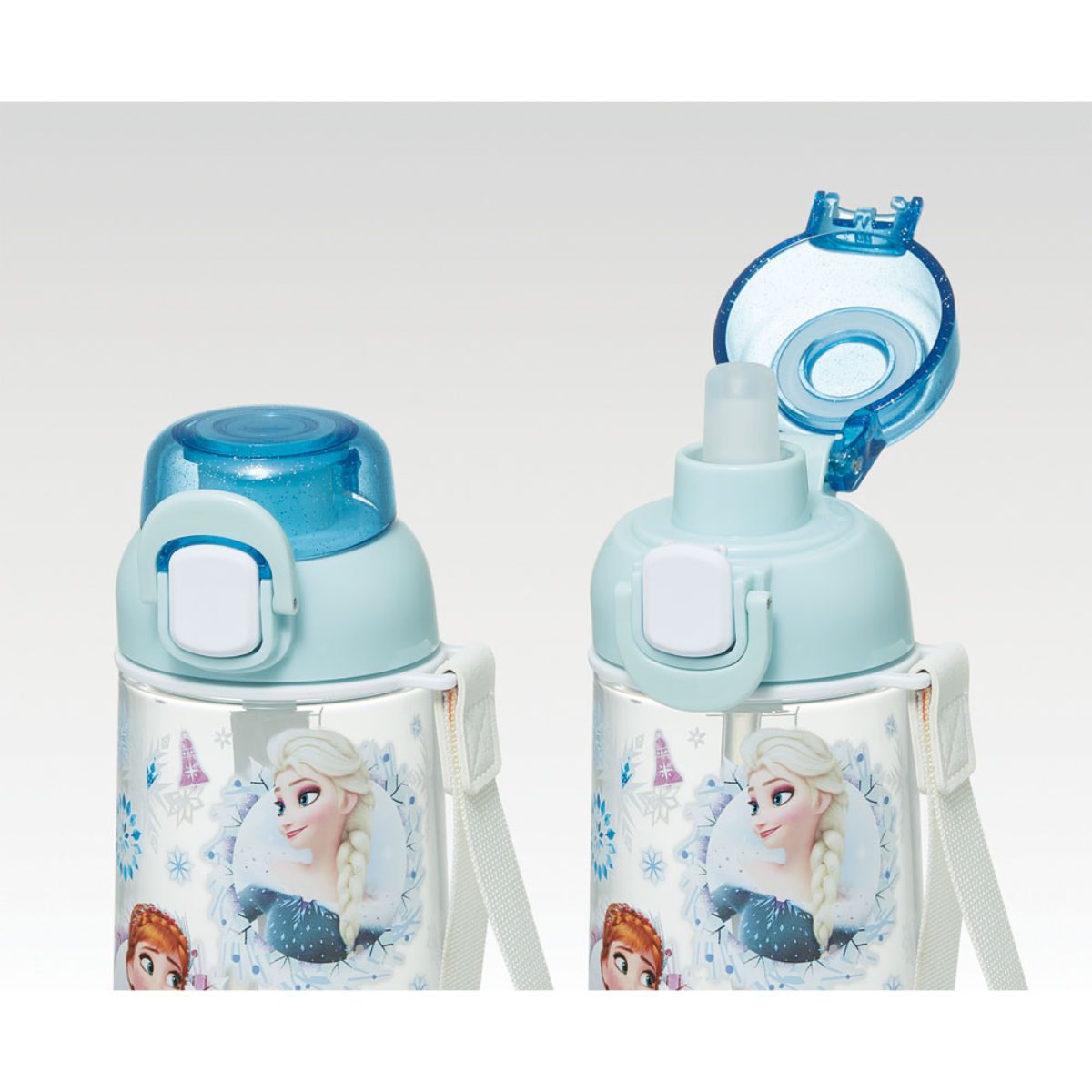 スケーター 水筒 630ml ワンプッシュストローボトル アナと雪の女王