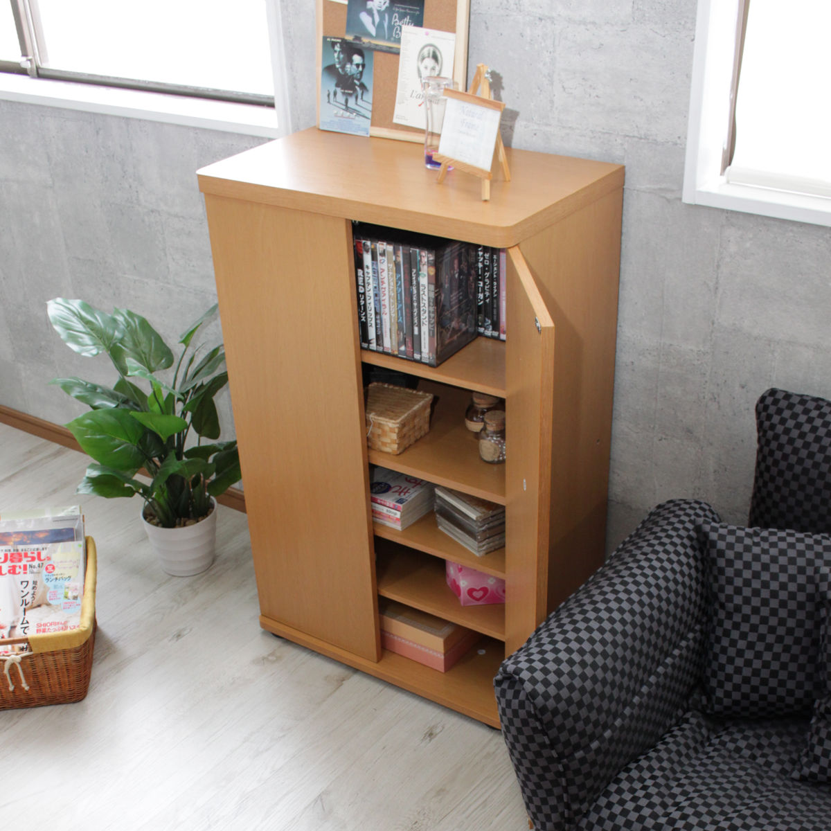 ミヤグチ企販 下駄箱 幅59.5cm 6段 可動式 木製 （ シューズボックス