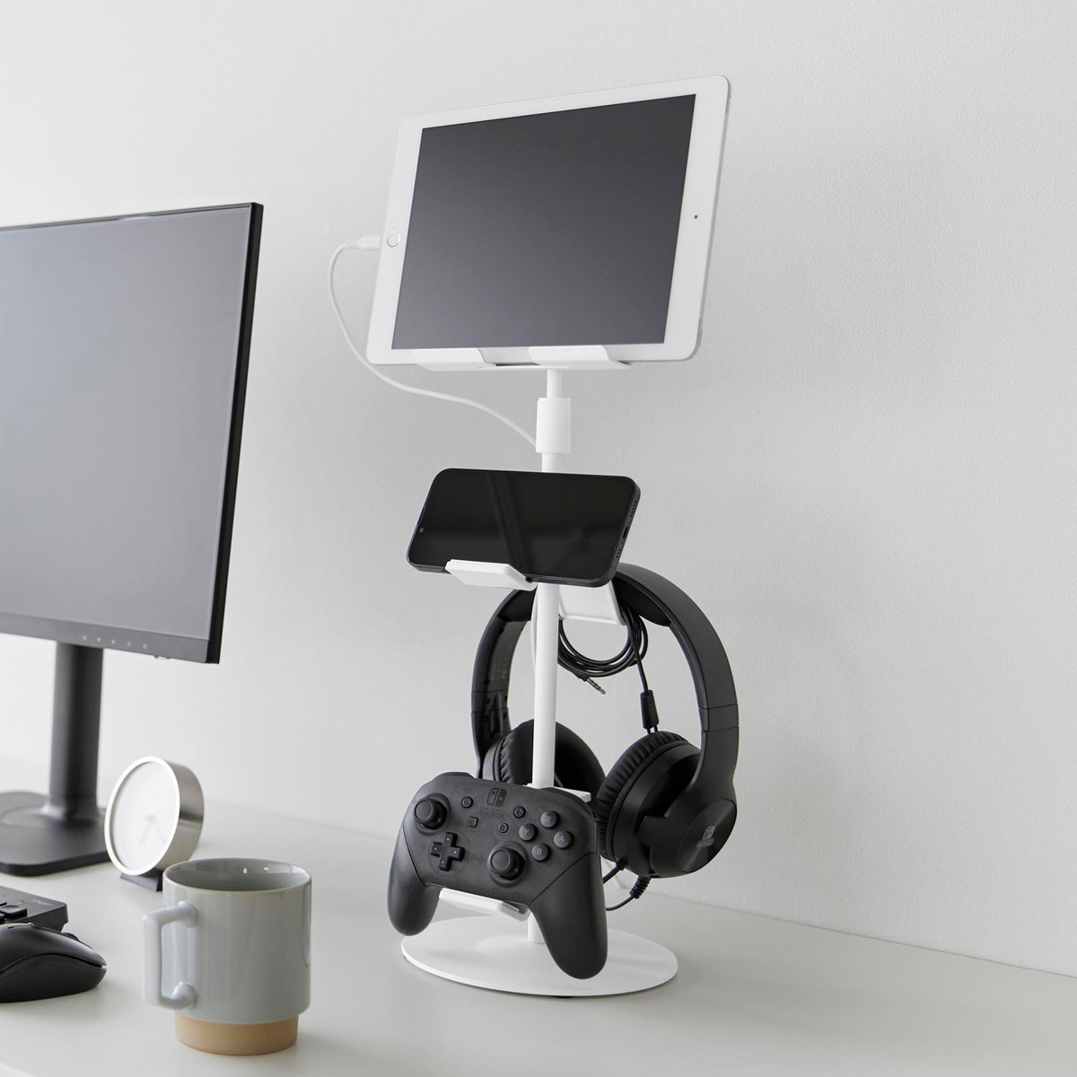 山崎実業 smart 高さと角度が調節できるゲーム機器＆タブレット