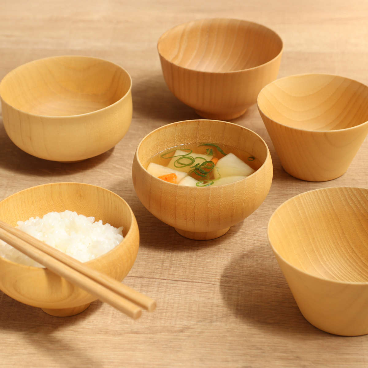 汁椀 雅ナチュラル椀 （ 11.7cm お椀 木製 おしゃれ 食洗機対応 スープ