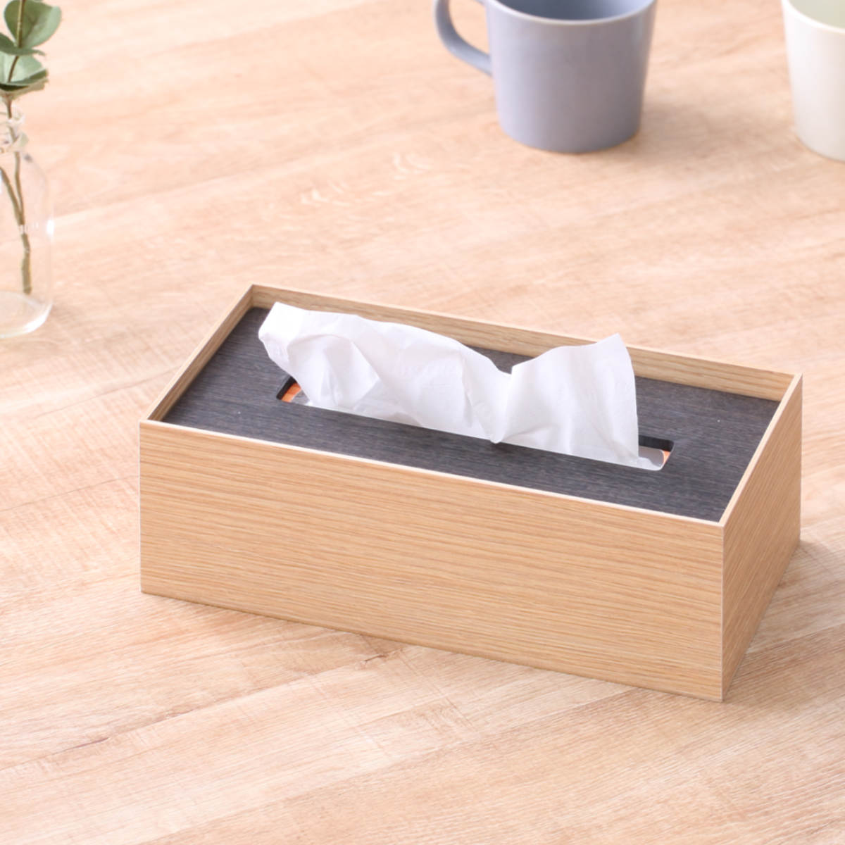 ティッシュケース バスク ティッシュBOX 木製 M （ ティッシュカバー