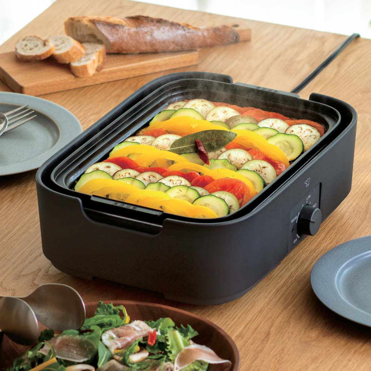 象印（ZOJIRUSHI） デイリーコンパクトプレート 深なべ 平面プレート