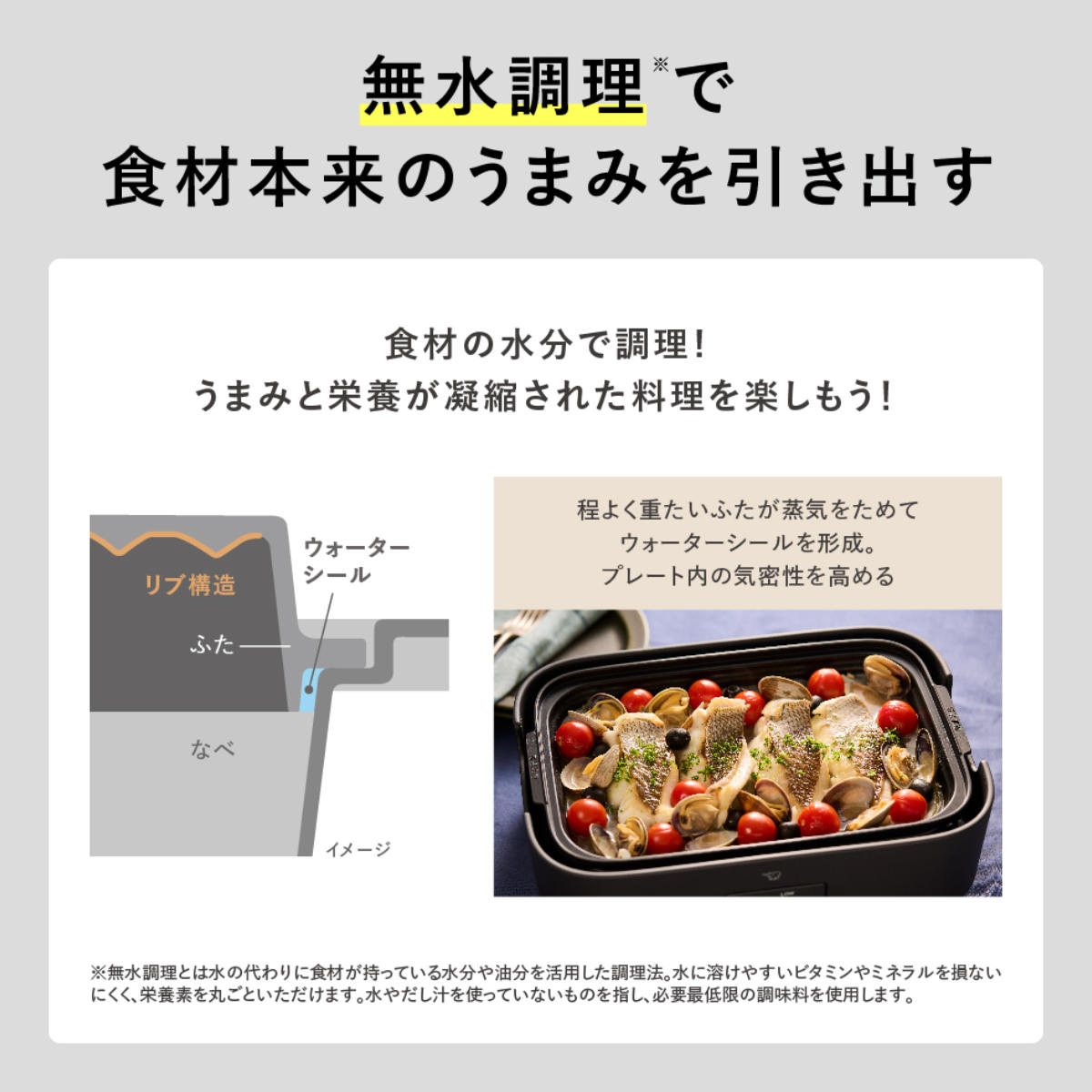 象印（ZOJIRUSHI） デイリーコンパクトプレート 深なべ 平面プレート