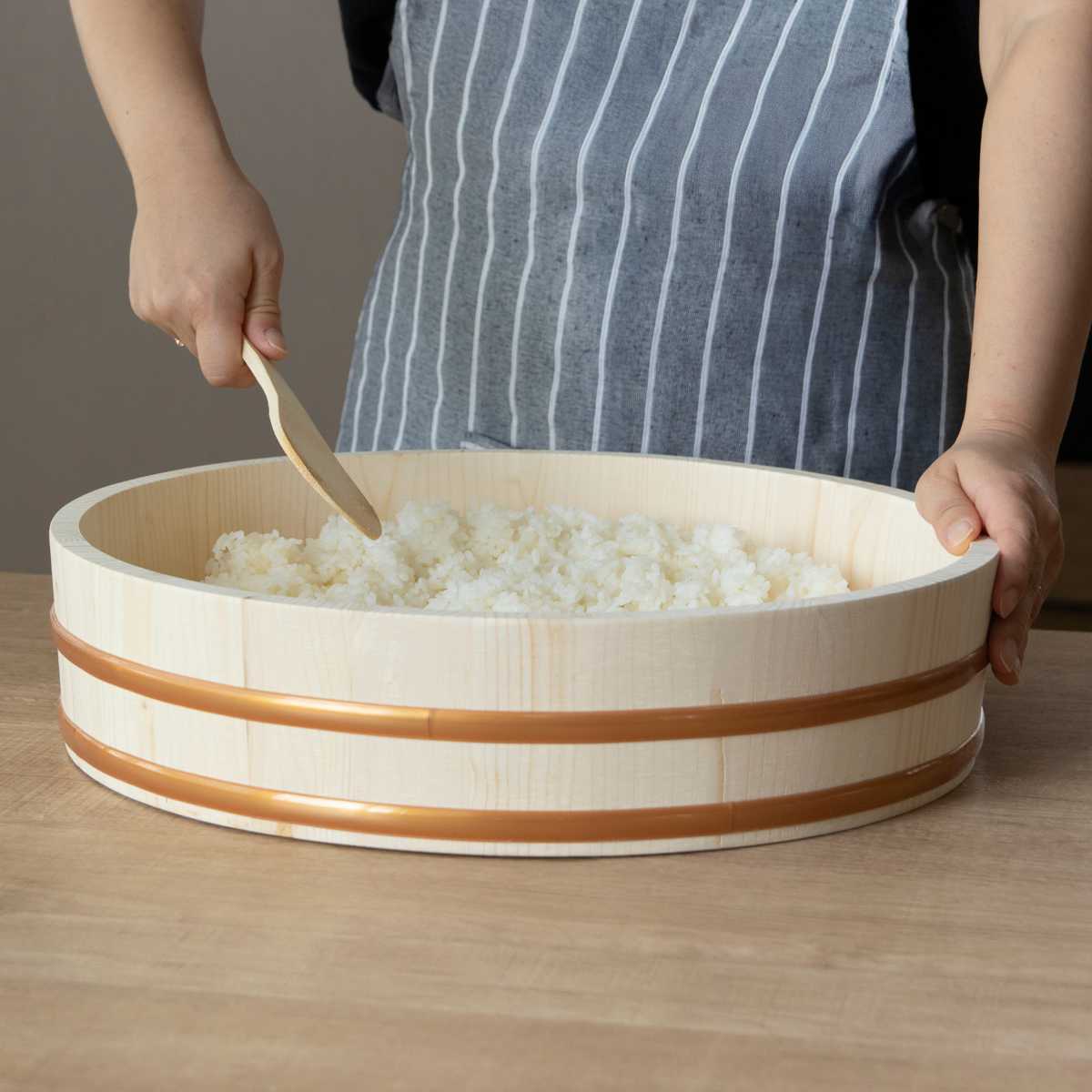 パール金属 寿司桶 39cm 和の里 木製飯台 約一升用 （ すし桶 天然木