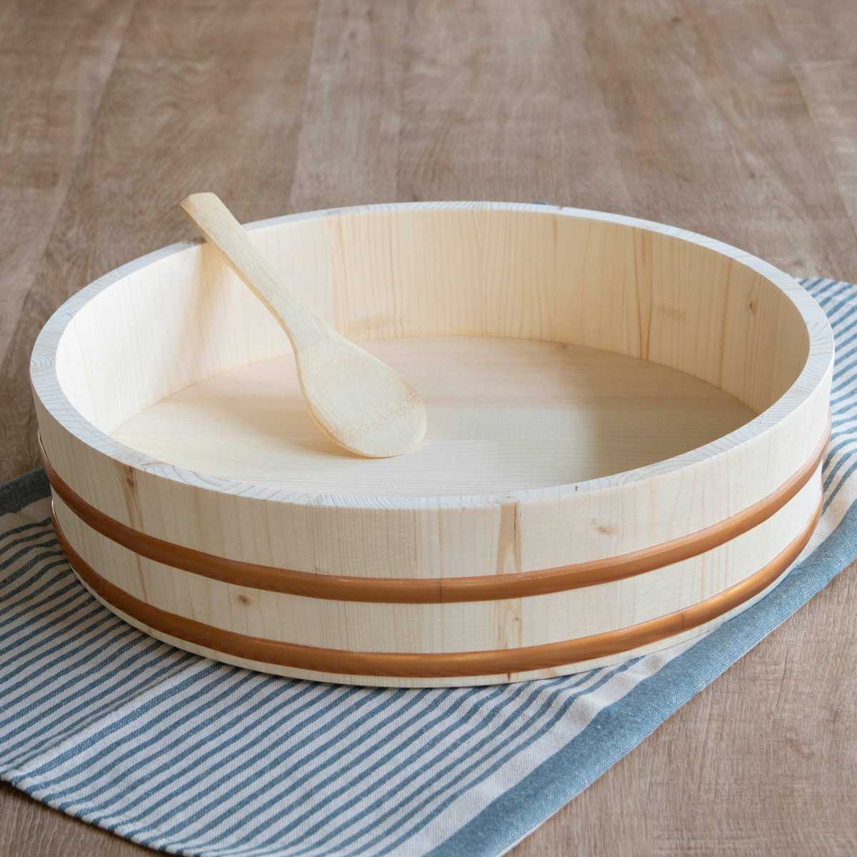 パール金属 寿司桶 39cm 和の里 木製飯台 約一升用 （ すし桶 天然木