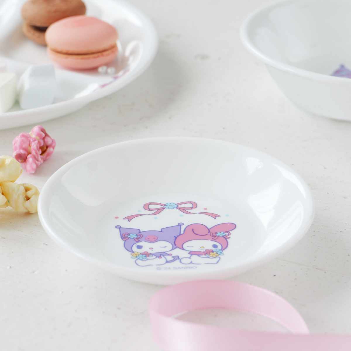 パール金属 プレート 12cm CORELLE コレールマイメロディ＆クロミ ミニ