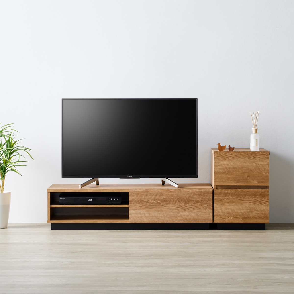 朝日木材加工 テレビ台 幅115cm 50V型対応 シンプル （ テレビボード