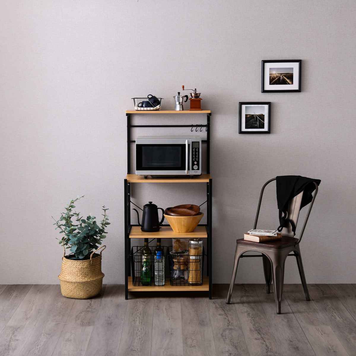 ホームテイスト（HOME taste） スリムレンジ台 ハイタイプ 幅60cm