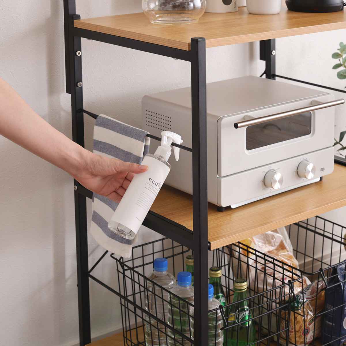 ホームテイスト（HOME taste） スリムレンジ台 ハイタイプ 幅60cm