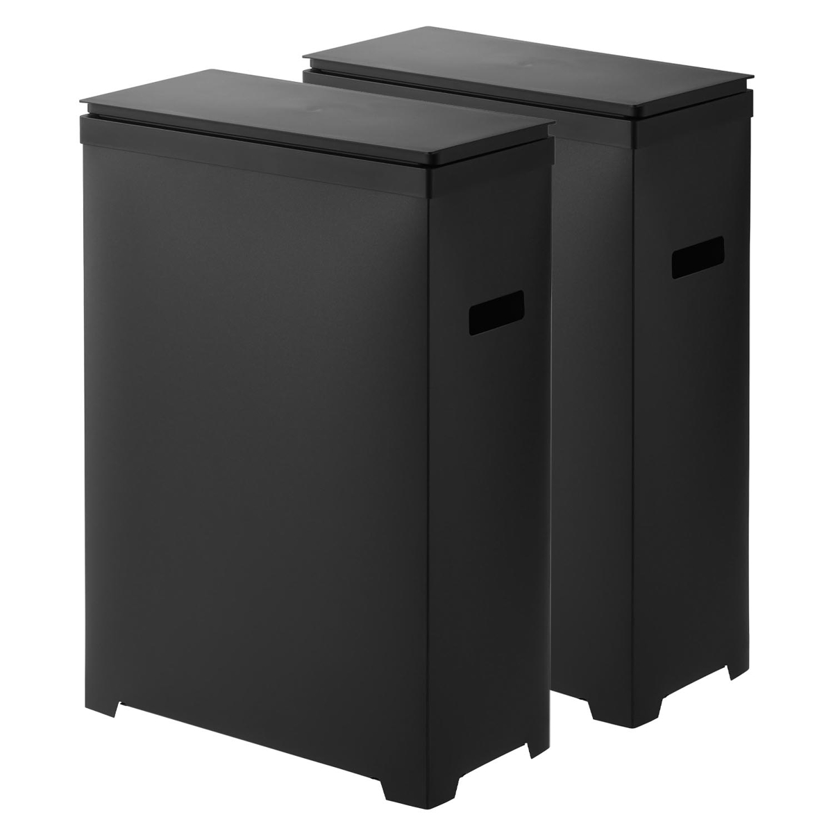 tower 特典付き 山崎実業 スリム蓋付きゴミ箱 タワー 横開きタイプ 2個