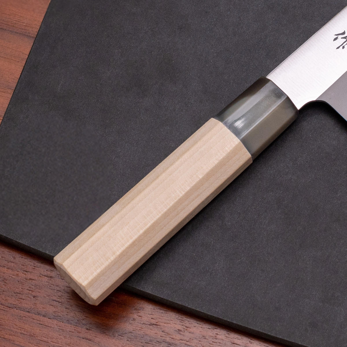 三徳包丁 16.5cm 龍徳作 八角柄 和包丁 日本製 （ 料理包丁 万能包丁