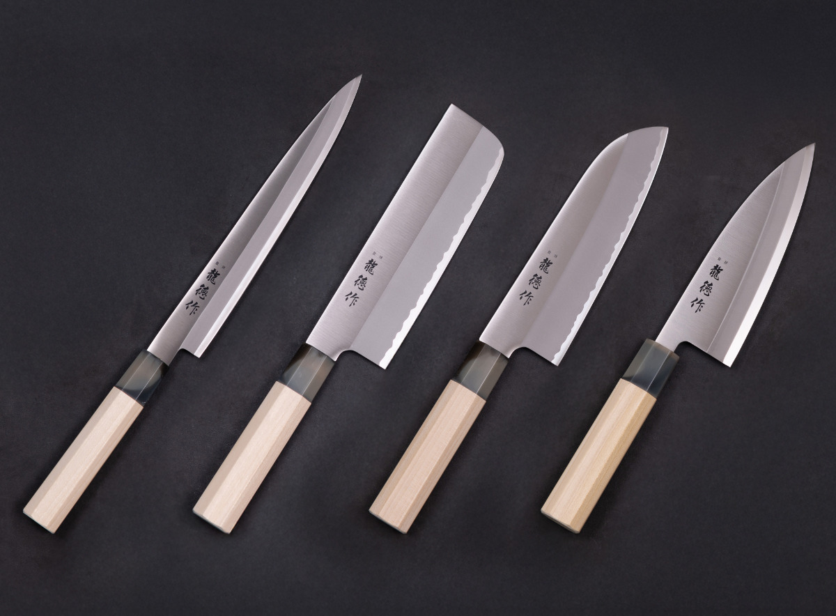 菜切包丁 16cm 龍徳作 八角柄 和包丁 日本製 （ 菜切り包丁 包丁 菜切