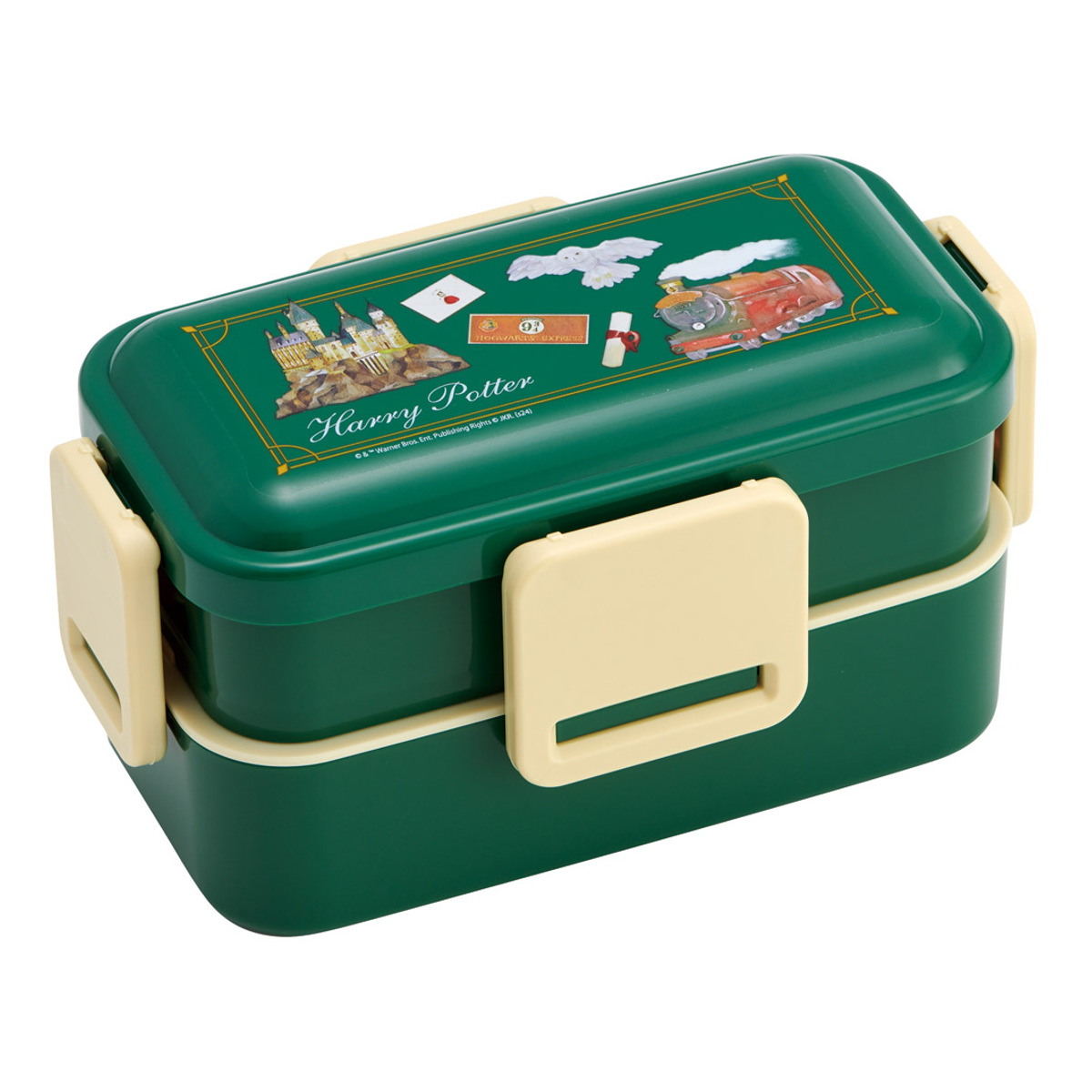 スケーター 弁当箱 600ml 抗菌2段ふわっと弁当箱 ホグワーツEX