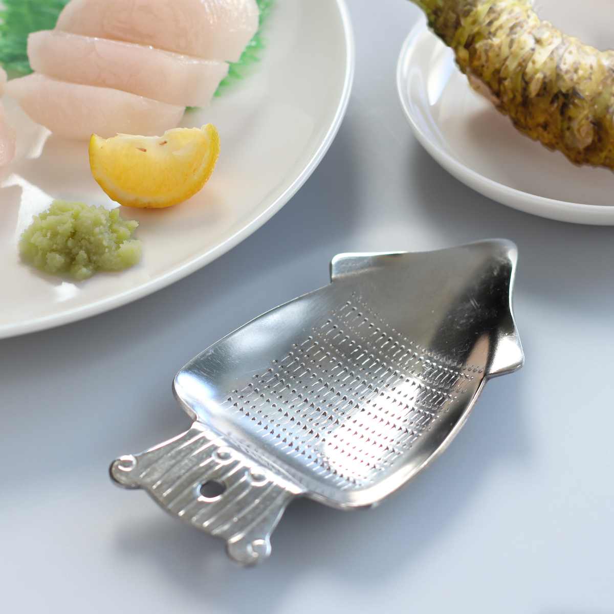 アイス　三条産おろし器　節削り器 工房アイザワ ミニオロシ イカ （ aizawa オロシ金 燕三条 おろし器