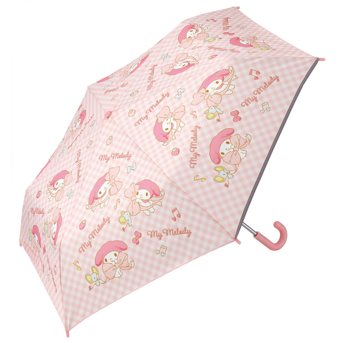 マイメロ　傘 スケーター 雨傘 折りたたみ傘 55cm 手開き マイメロディ ビックリボン