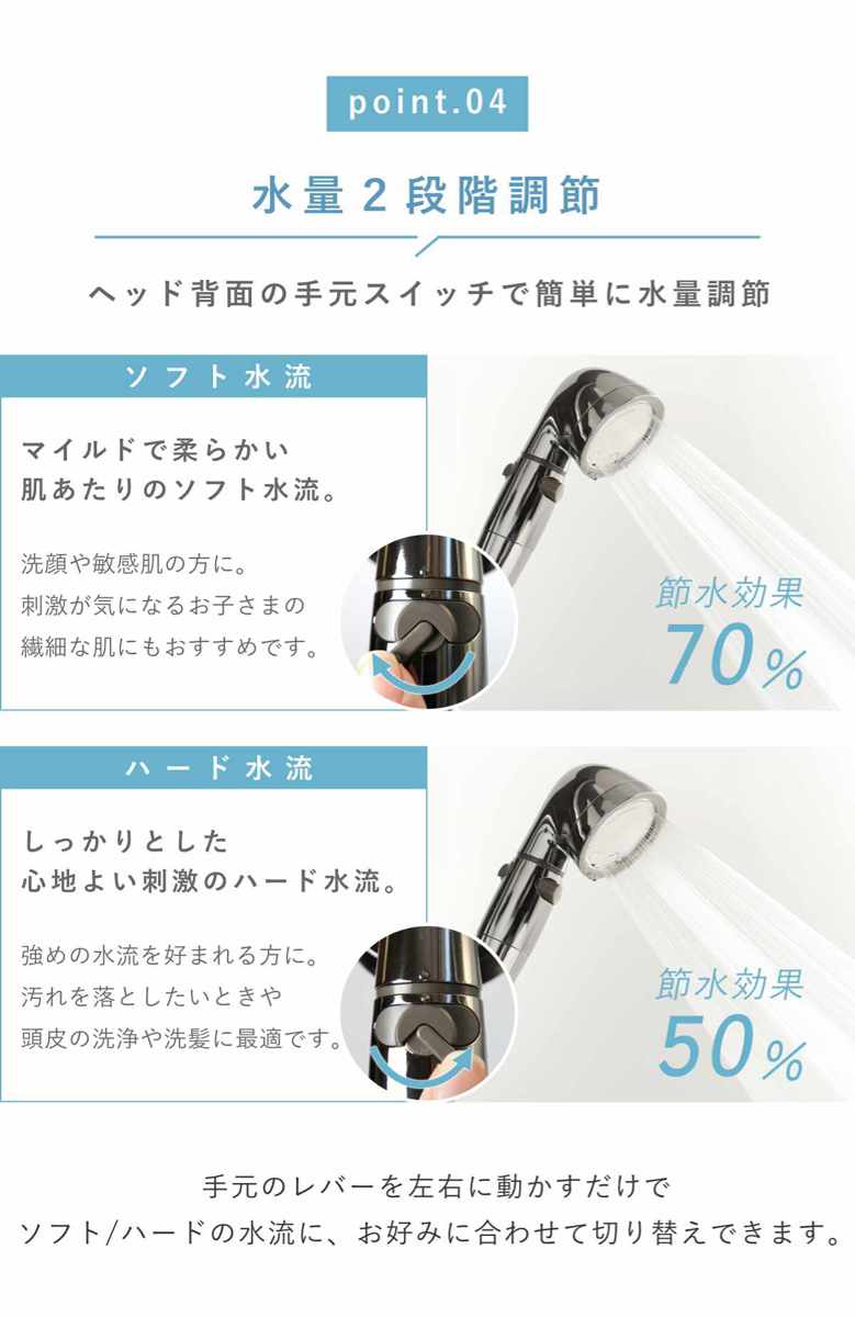 Arromic（アラミック） シャワーヘッド シルクシャワーシリーズ 04 高